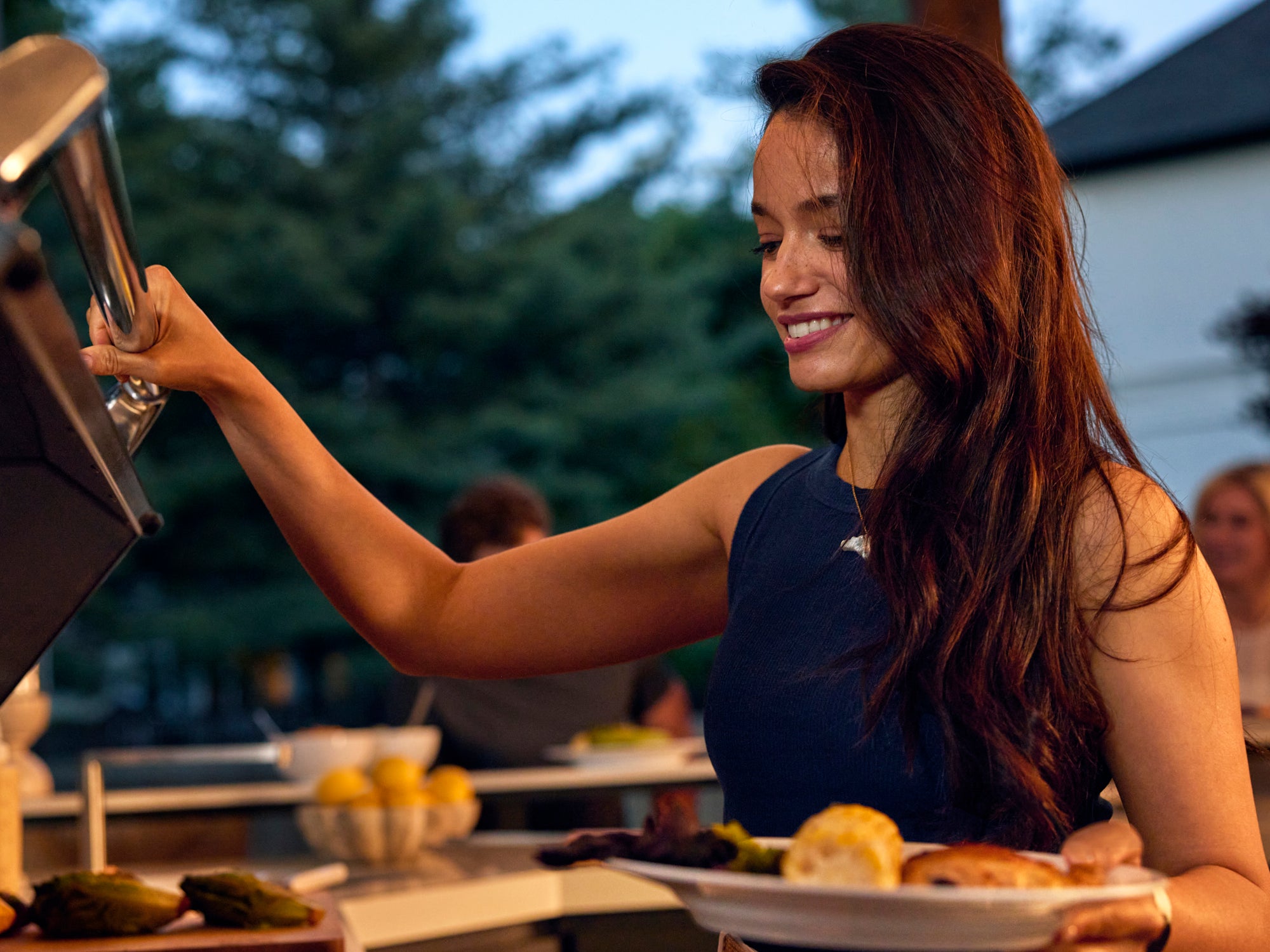 Emory Corner | Outdoor Kitchen Island and Bar with Built-In Grill