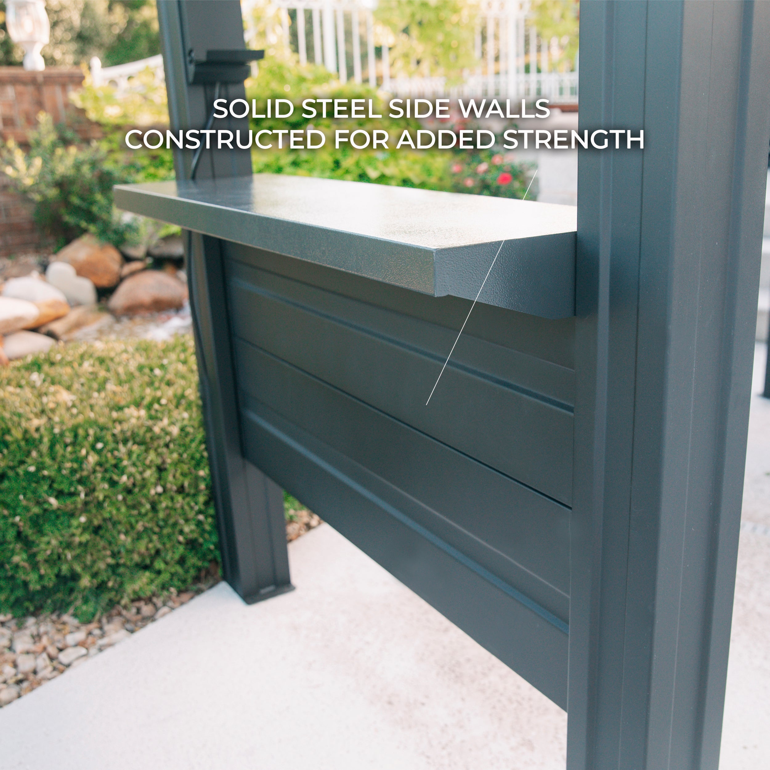 Rockport Grill Gazebo Steel Walls