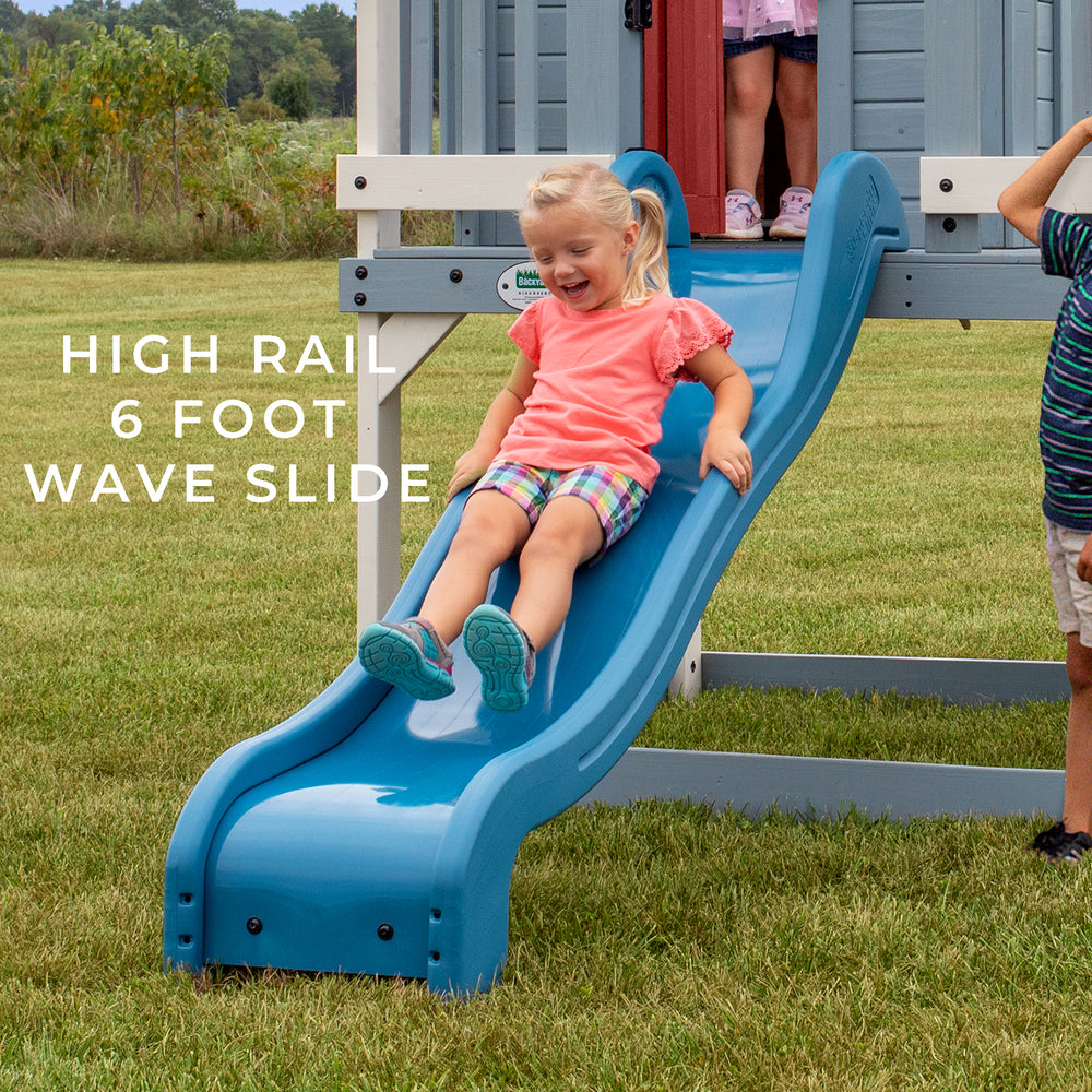 high rail 6 foot wave slide