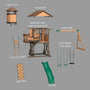 Load image into Gallery viewer, Eagles Nest Elite Swing Set Exploded View
