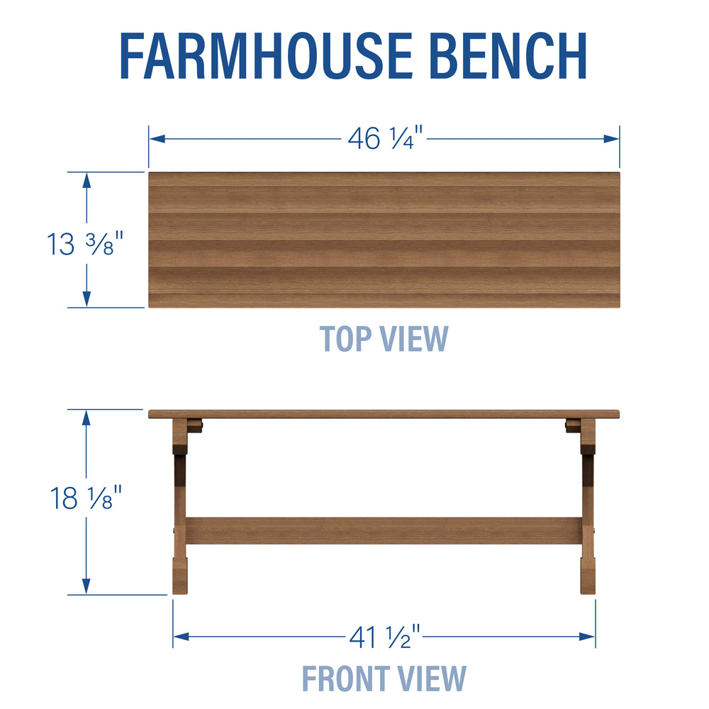 Famhouse Bench Dimensions