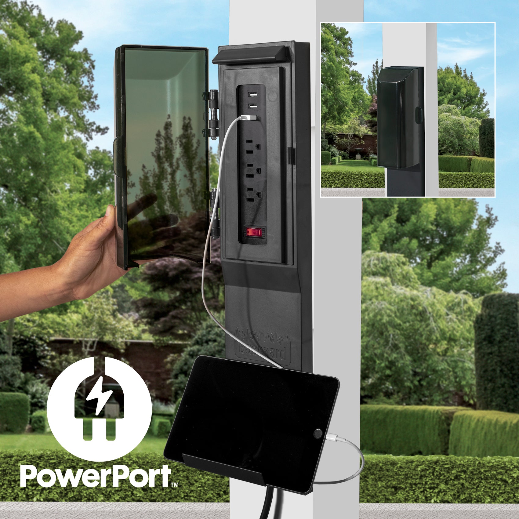 14x12 Windham Steel Pergola With Electric PowerPort™