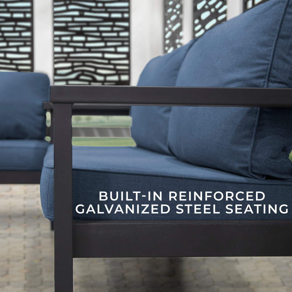 built-in reinforced galvanized steel seating