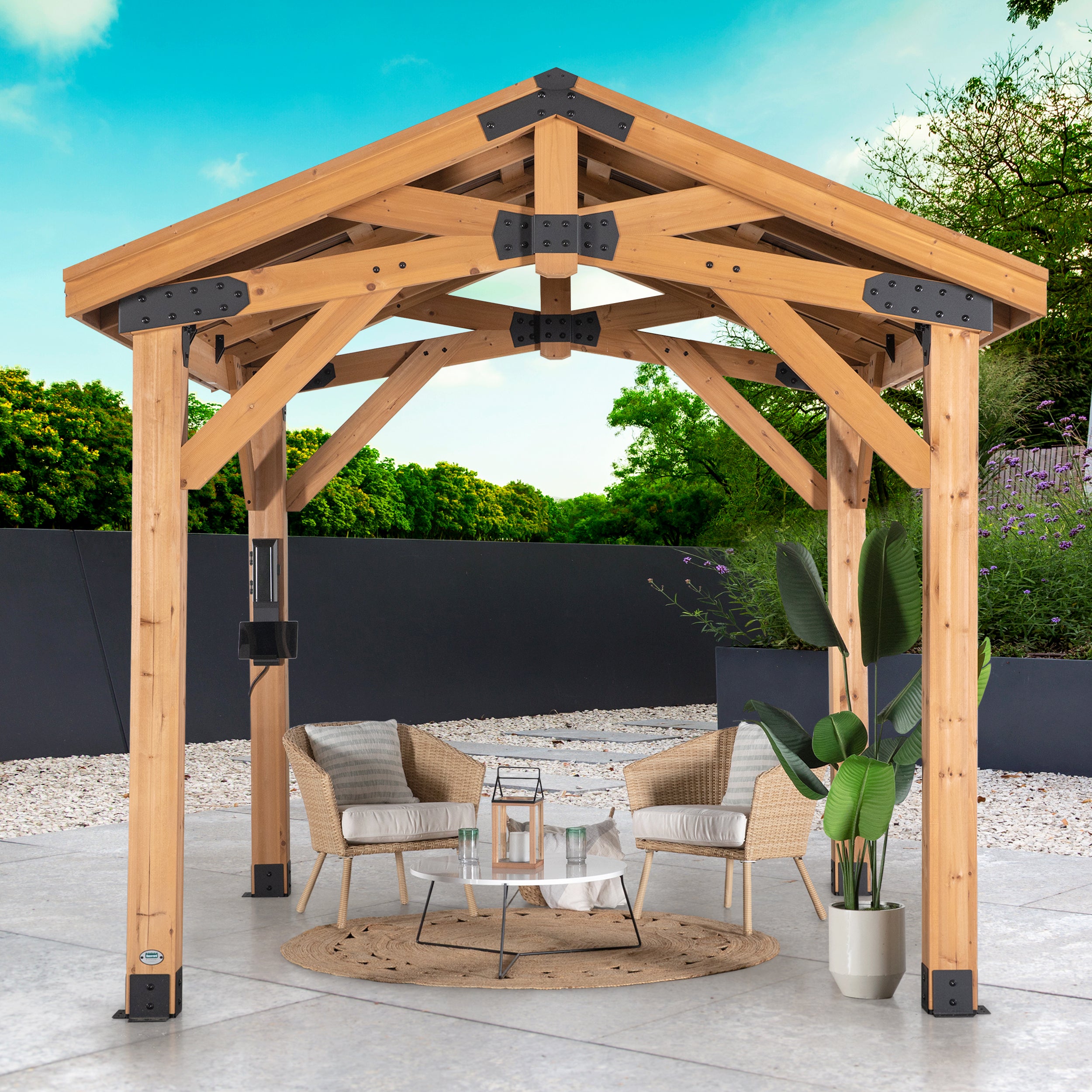 10x10 Norwood Gazebo on backyard patio