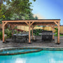 Load image into Gallery viewer, 20x9.5 Arcadia wooden Gazebo poolside
