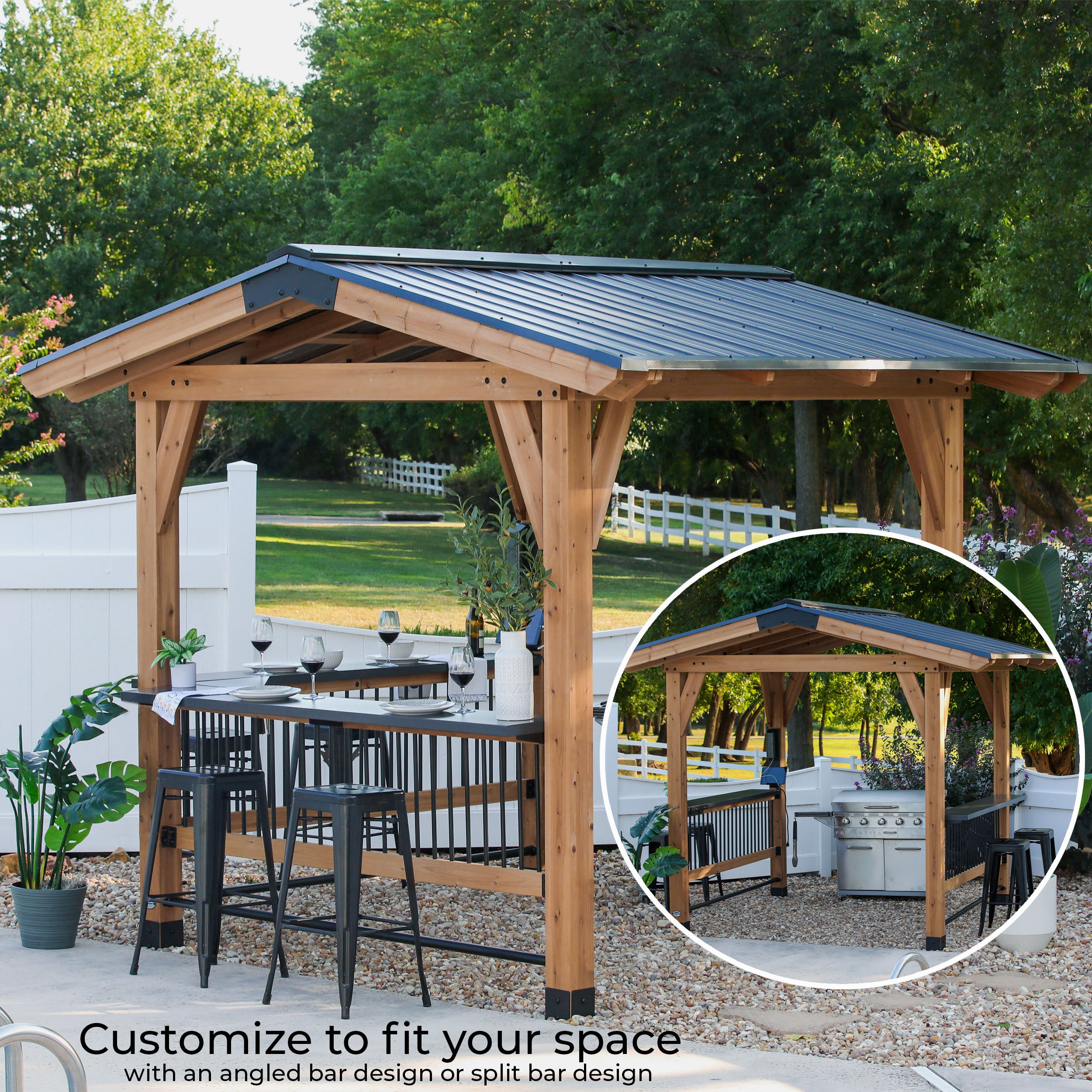 Granada Grill Gazebo Counter Option