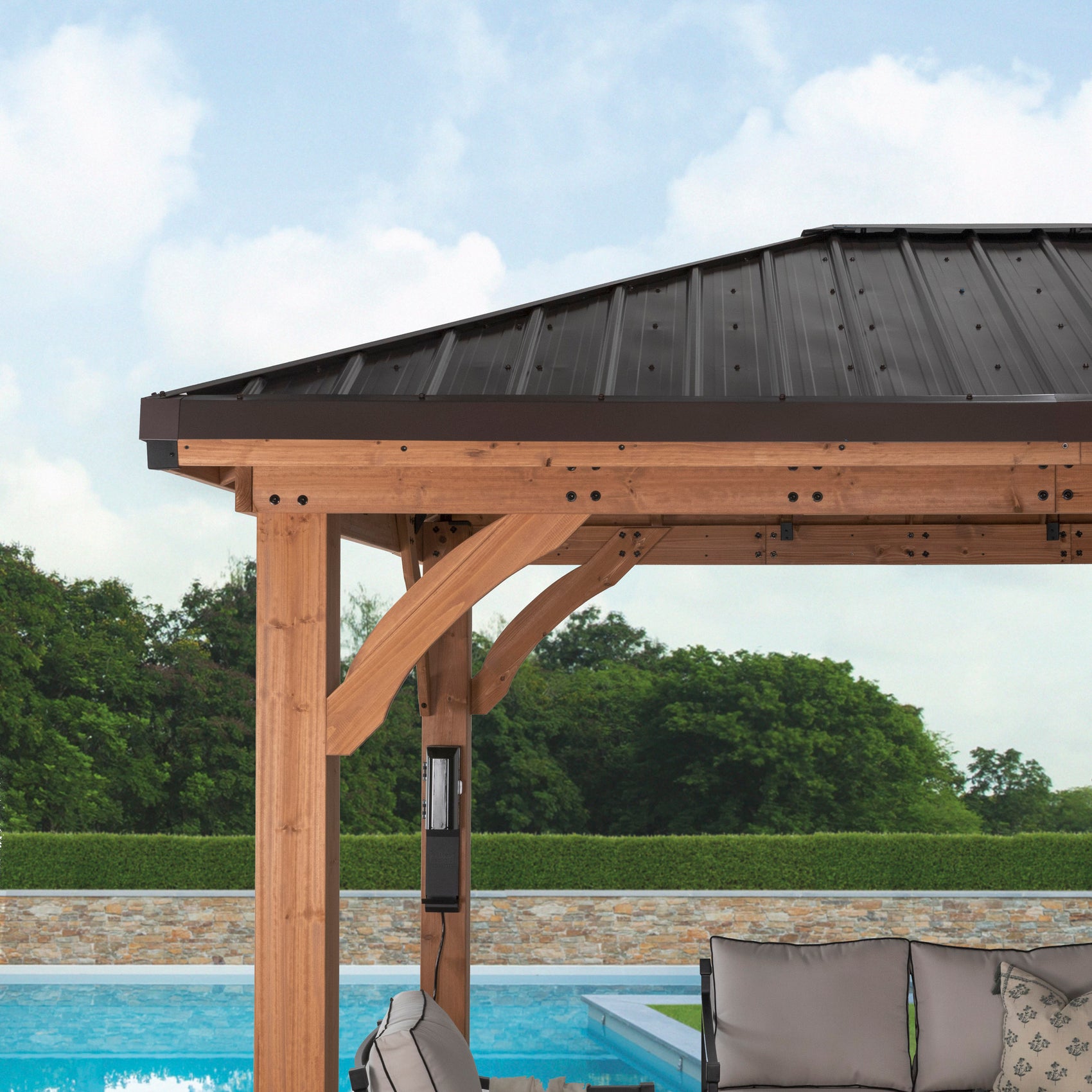 12x10 Barrington Gazebo Hard top Roof