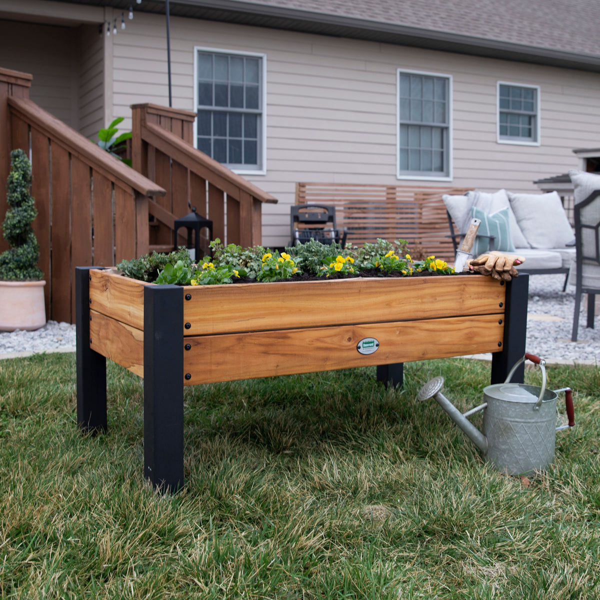 Raised Planters With Legs DIY Modern Planter Box Plans — Crafted