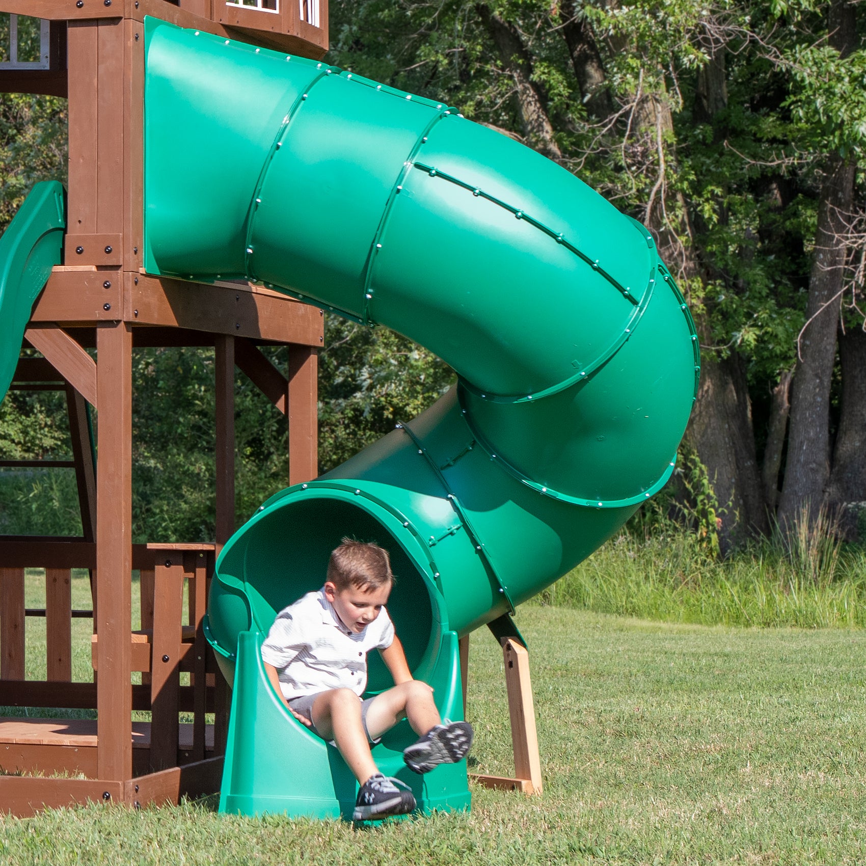 Spiral Right Exit Tube Slide For 5ft Decks #main