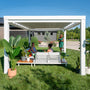 Load image into Gallery viewer, 14x10 Windham Pergola With Sail Shade Soft Canopy
