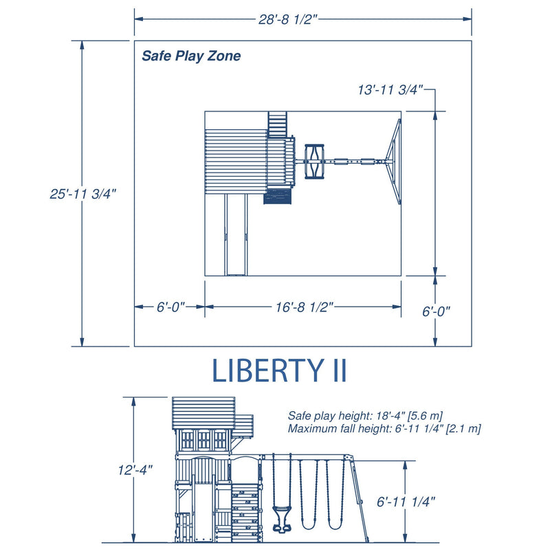 Liberty II Swing Set specifications