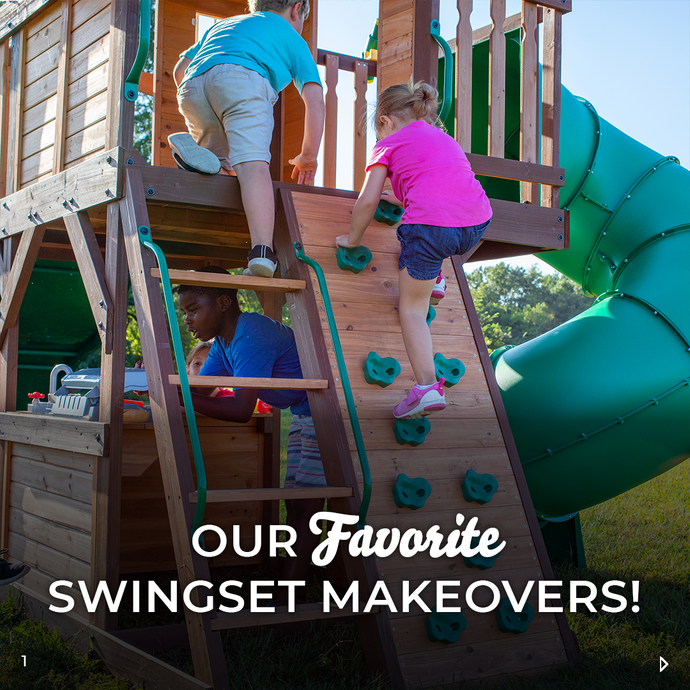 How to Give Your Wooden Swing Set A Makeover