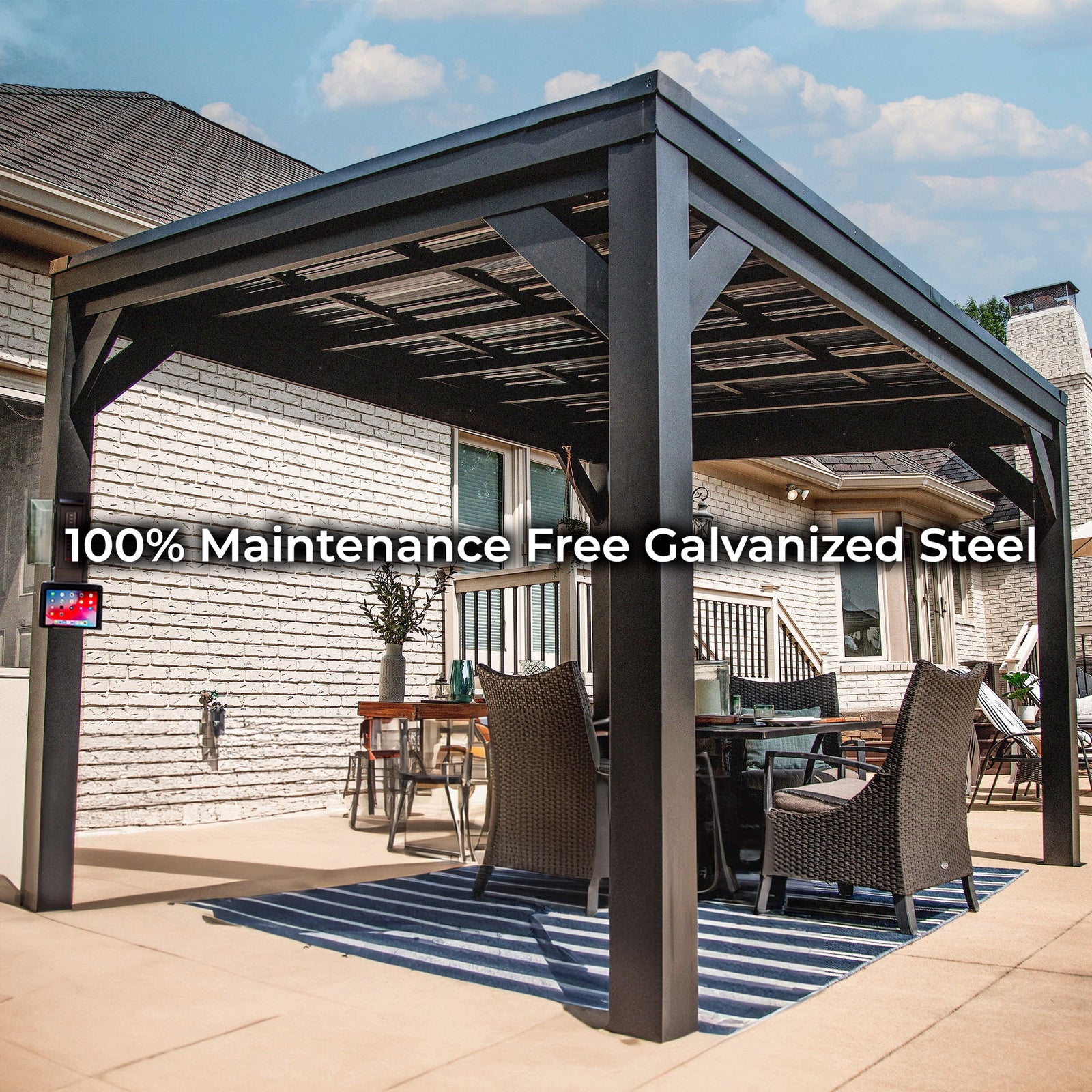 Load image into Gallery viewer, 100% maintenance free galvanized steel
