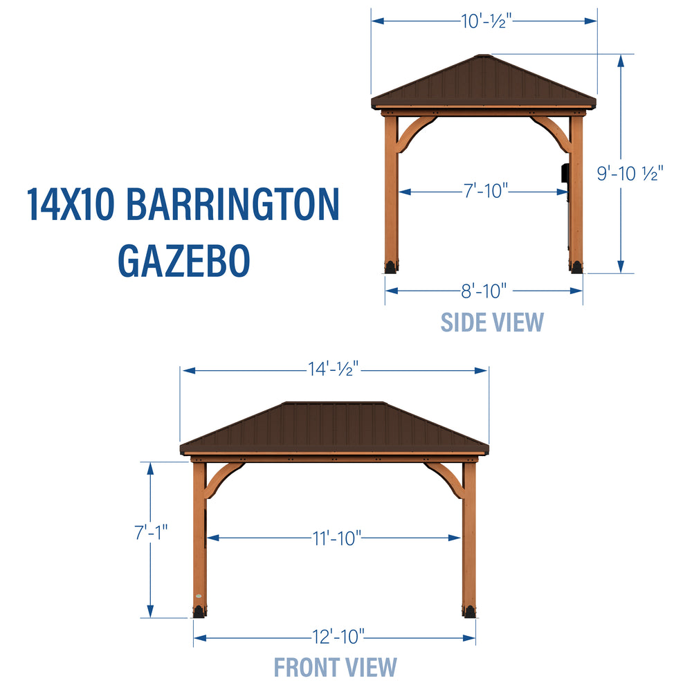 14x10 Barrington Gazebo Backyard Discovery 14x10-barrington-gazebo-backyard-discovery