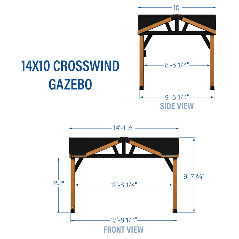 14x10 Crosswind Gazebo specifications