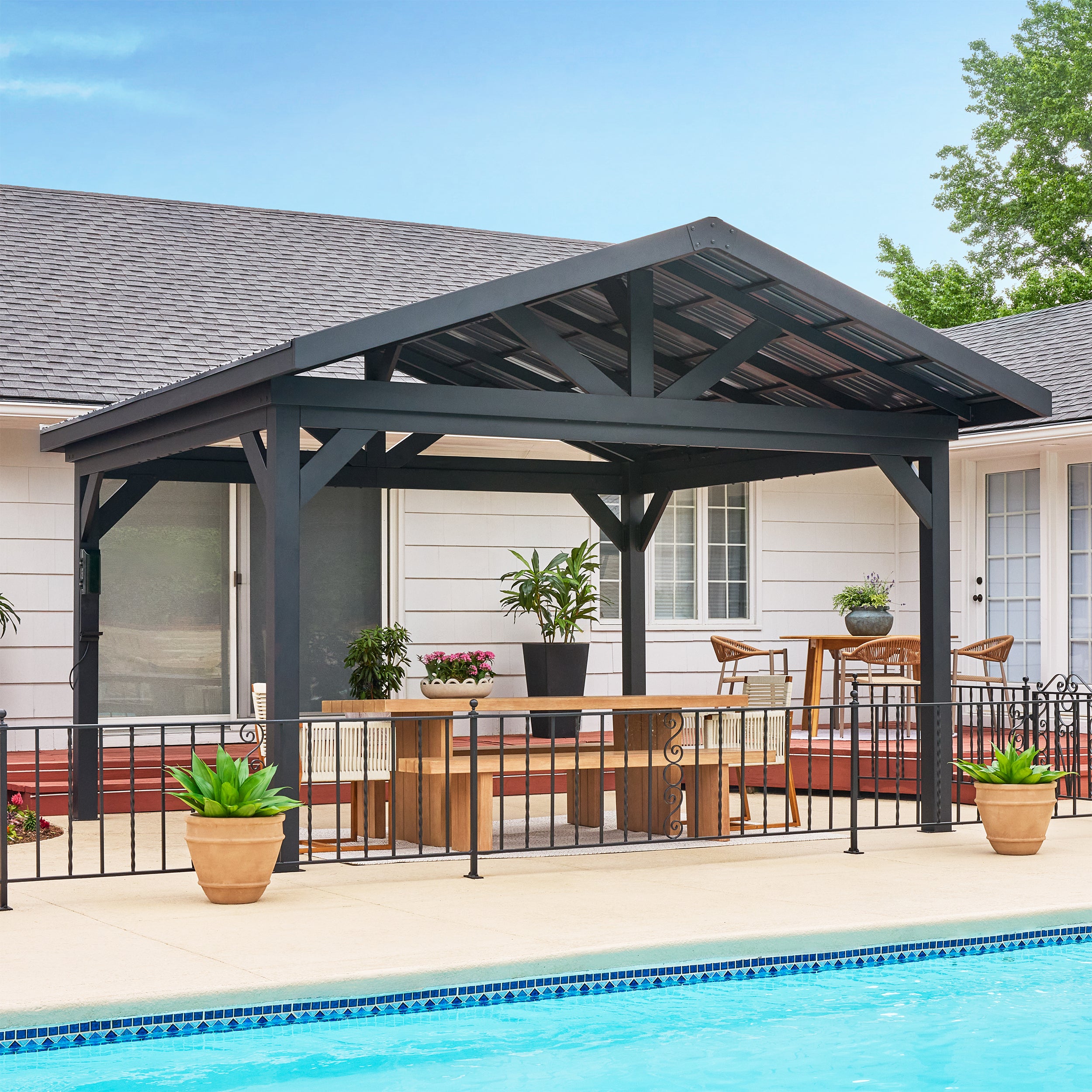 ギンコページ 14x14 Lancaster Gazebo