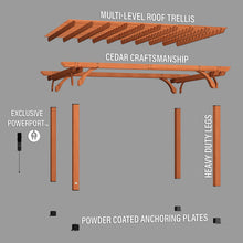 Load image into Gallery viewer, 16x12 Beaumont Pergola Exploded View
