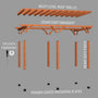 Load image into Gallery viewer, 20x12 Beaumont Pergola Exploded View
