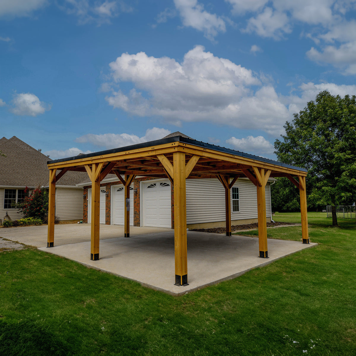20x20 Kingsport Carport Backyard Discovery 20x20-kingsport-carport-backyard-discovery