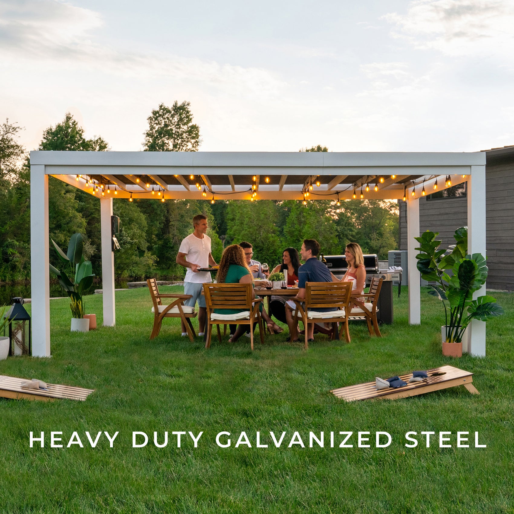 16x12  Windham Steel Pergola