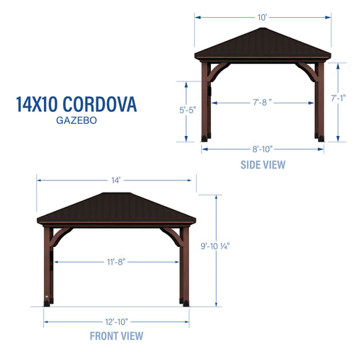 Cordova Gazebo Diagram Imperial