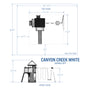 Load image into Gallery viewer, Canyon Creek Swing Set – White Diagram
