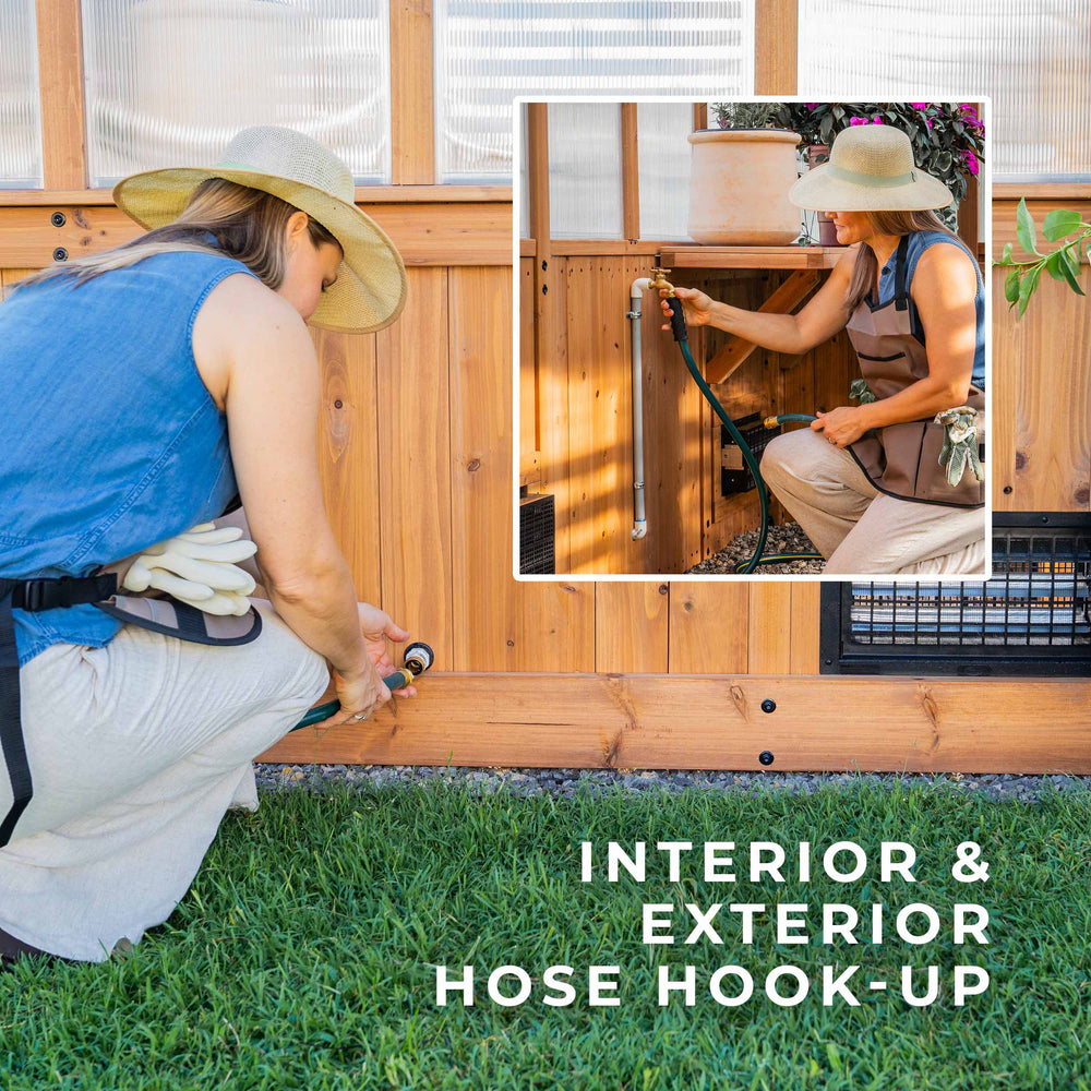 interior & exterior hose hook-up
