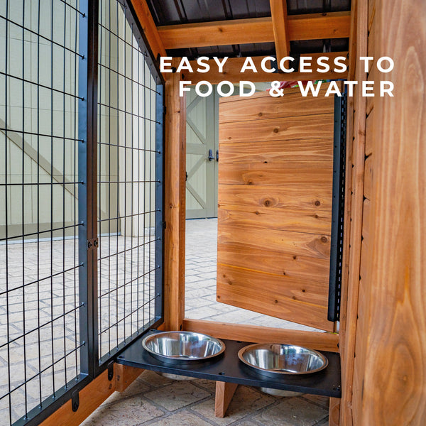 Easy-Access Feeding Door