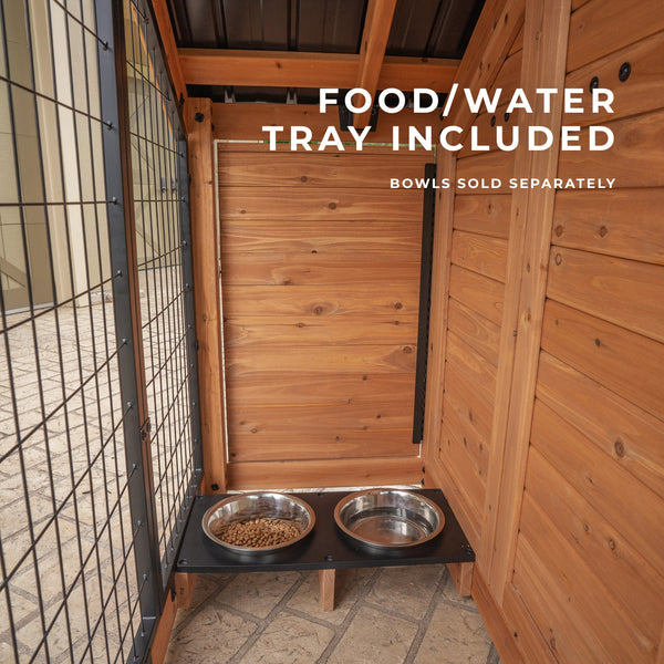 Convenient Food & Water Tray