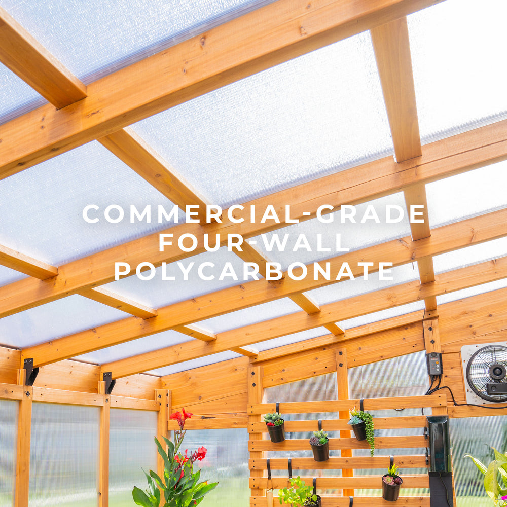 commercial-grade four-wall polycarbonate