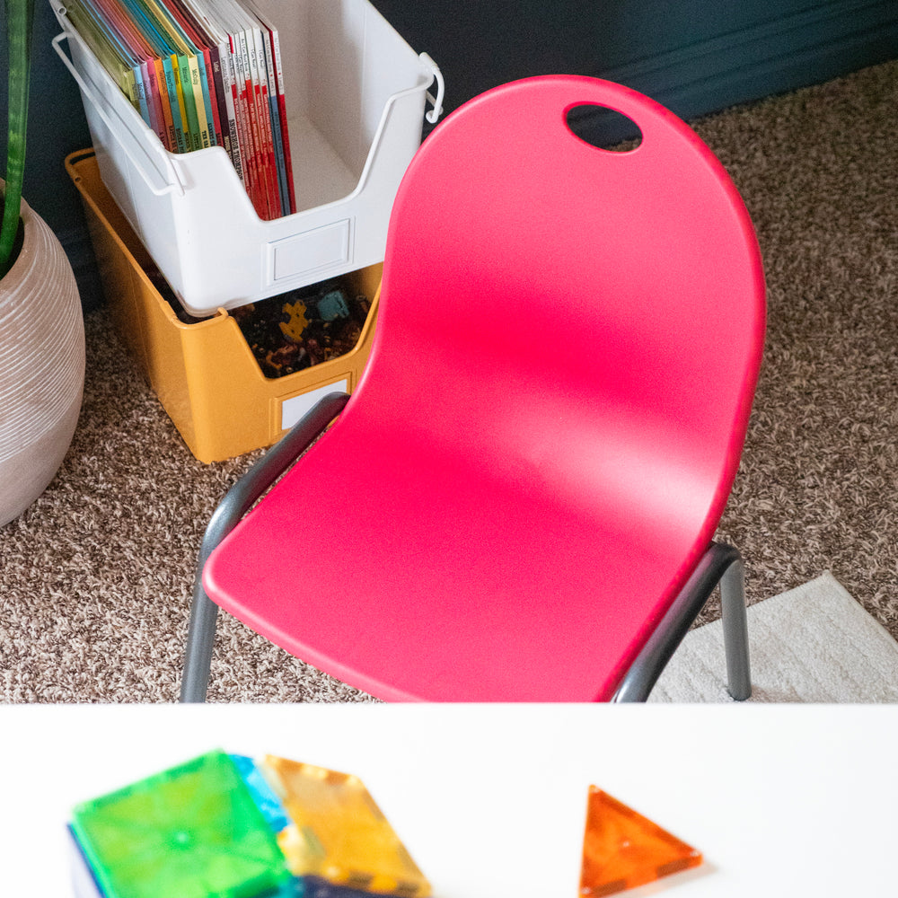 Kid's Stacking Chairs red