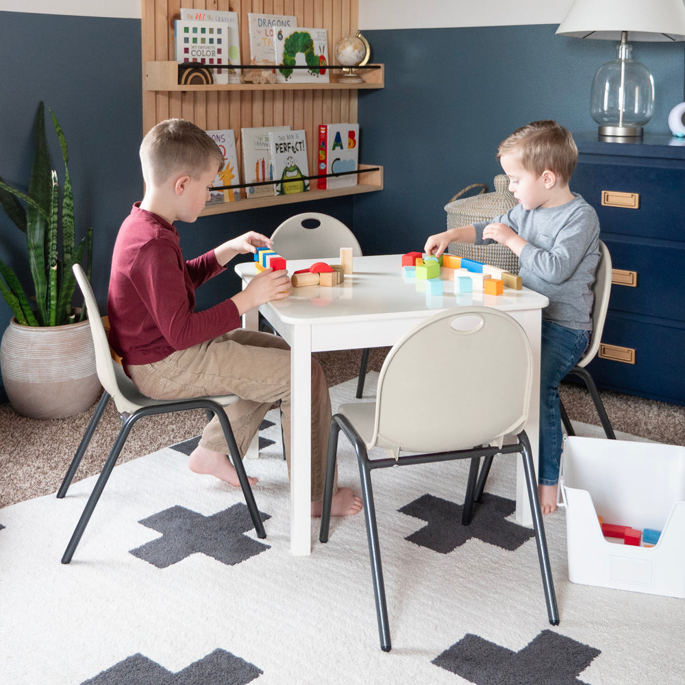 ivory kids stacking chairs