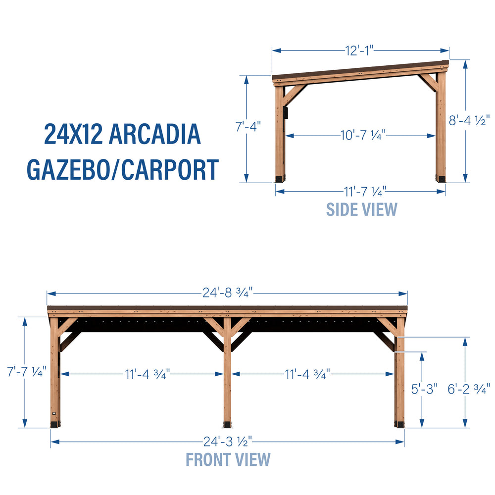 24x12 Arcadia Imperial Dimensions