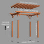Load image into Gallery viewer, 12x10 Pergola Exploded View
