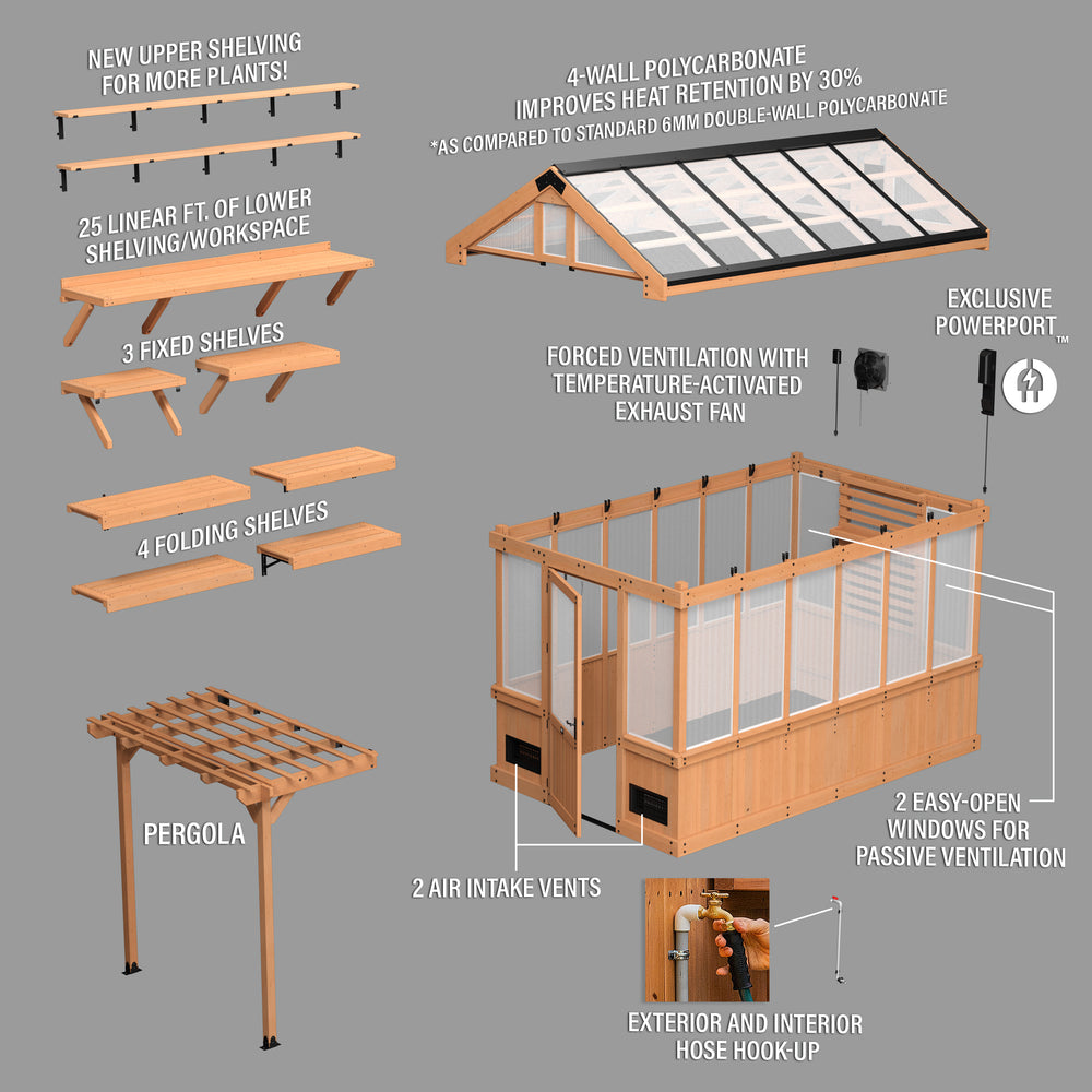 Bellerose Greenhouse Exploded View