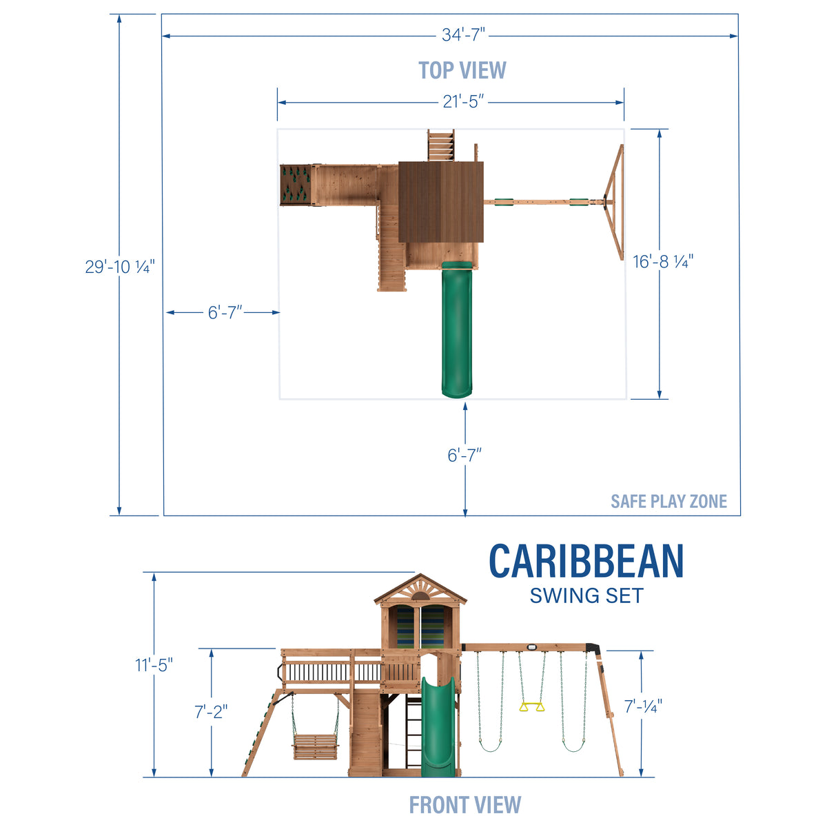 Caribbean Swing Set