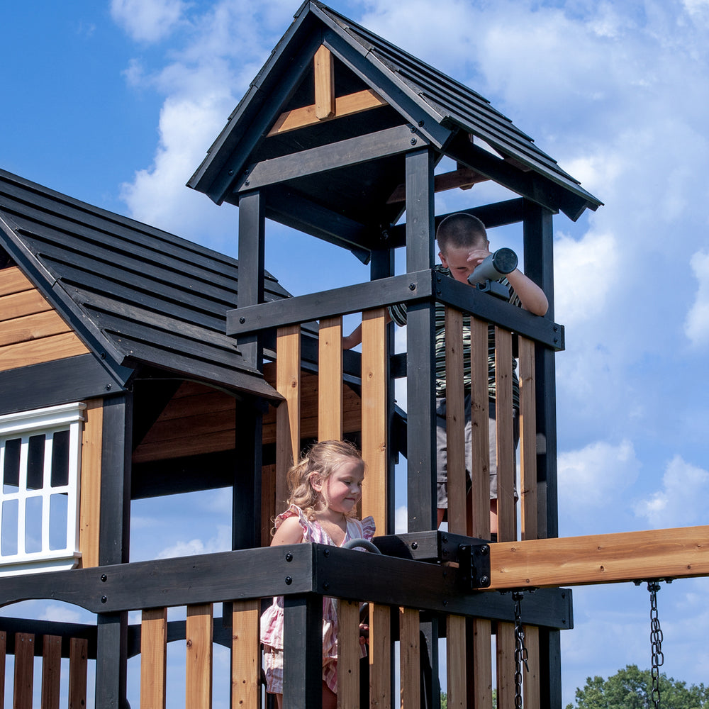 Mystic Tower Swing Set Crows Nest