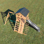 Load image into Gallery viewer, Endeavor Swing Set Gray Slide Top View
