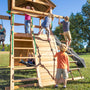 Load image into Gallery viewer, Endeavor Swing Set Gray Slide Climbers

