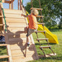 Load image into Gallery viewer, Endeavor Swing Set Yellow Slide Rope Wall
