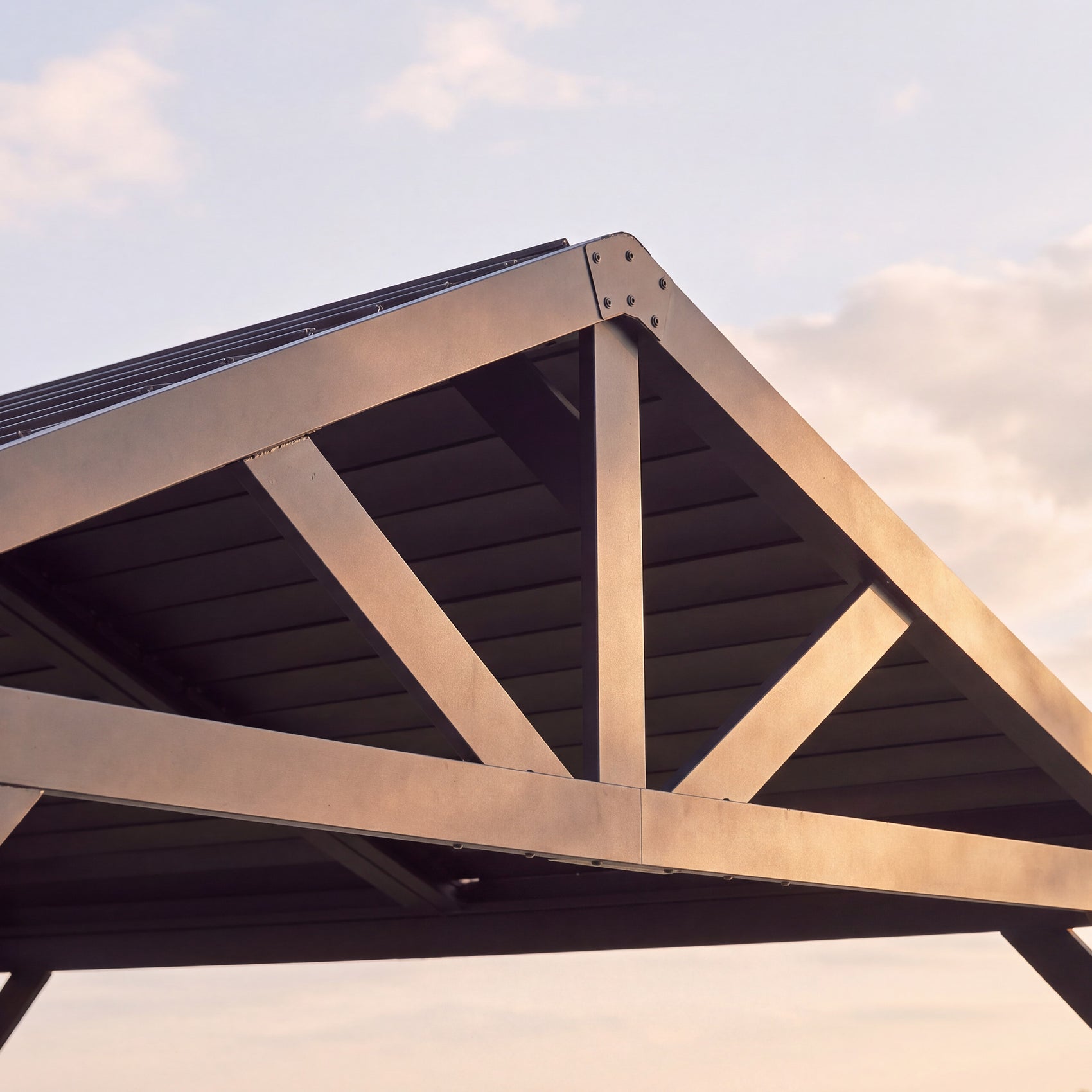 14x12 Ridgeline Steel Louvered Pergola