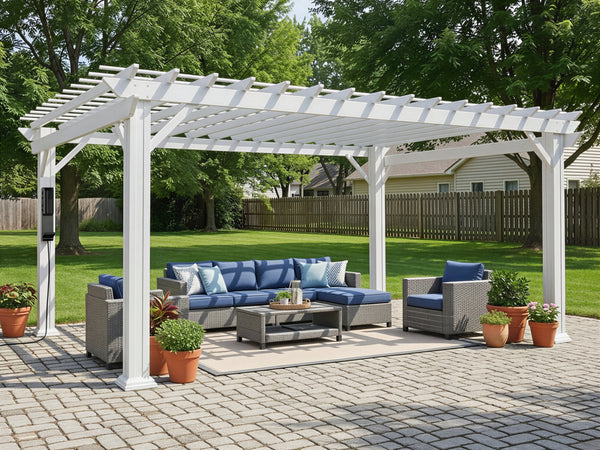 Stratford 16x12 Pergola – White