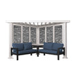 
                            
                              Load image into Gallery viewer, Ridgedale Modern Steel Cabana Pergola with Conversational Seating
                            
                          