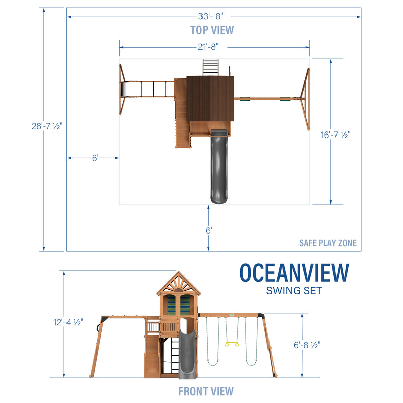 Oceanview Swing Set specifications