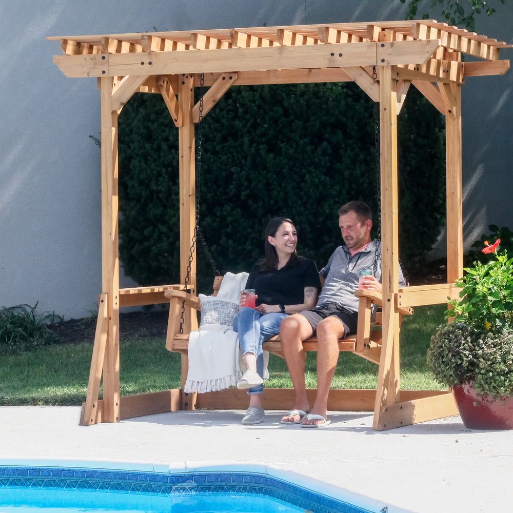 Callahan Pergola Swing Backyard Discovery