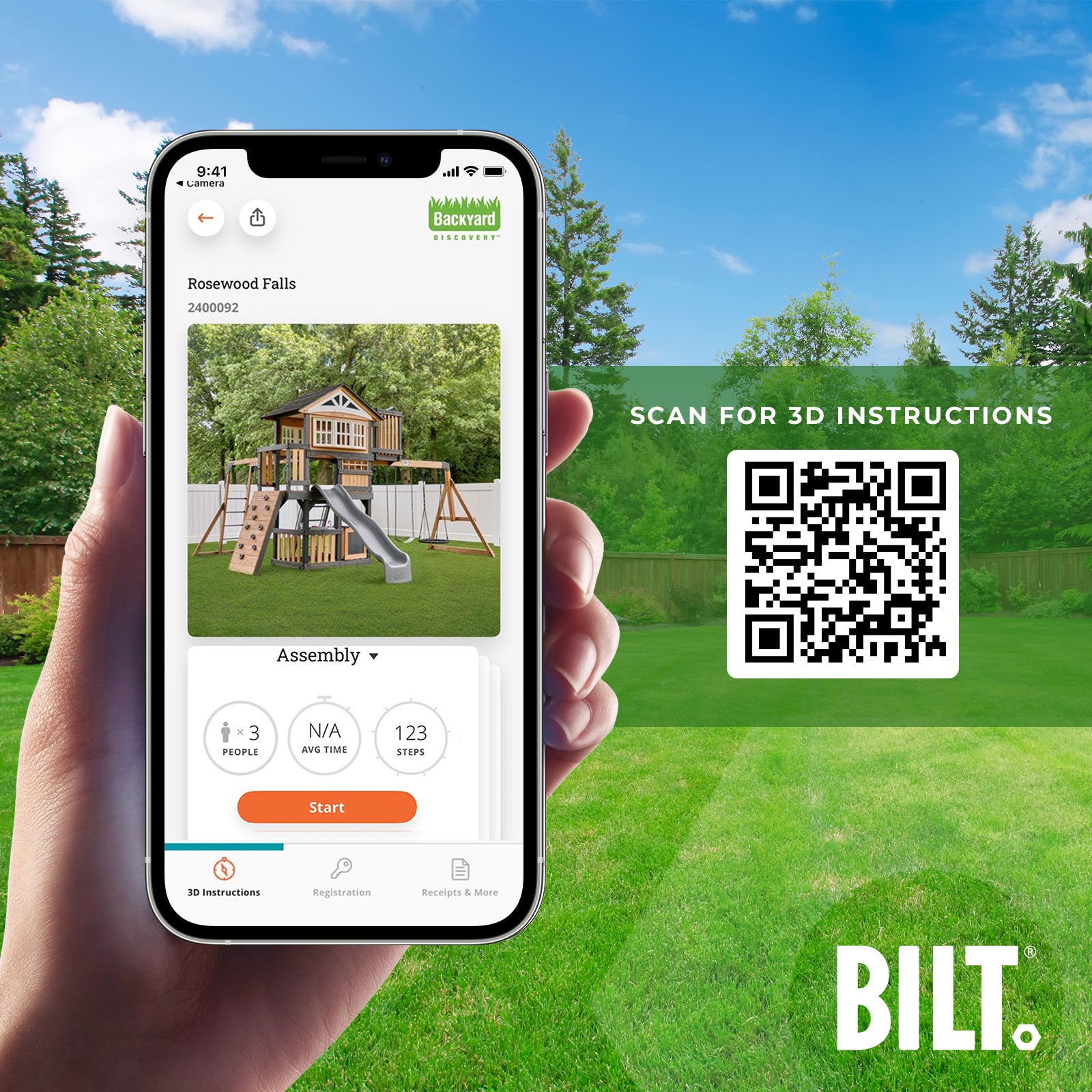 Rosewood Falls Swing Set