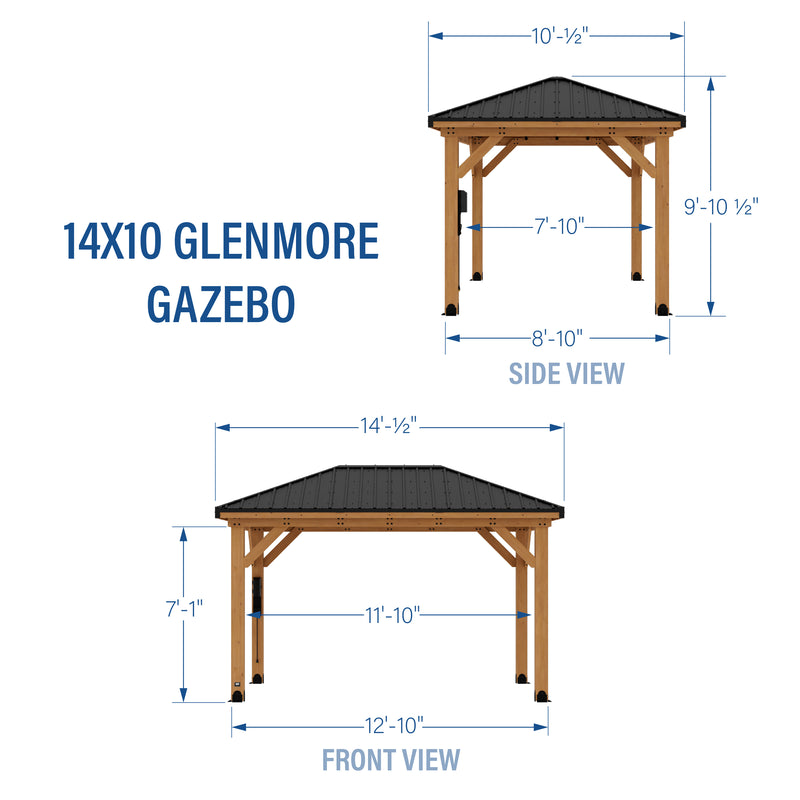 14x10 Glenmore Gazebo specifications