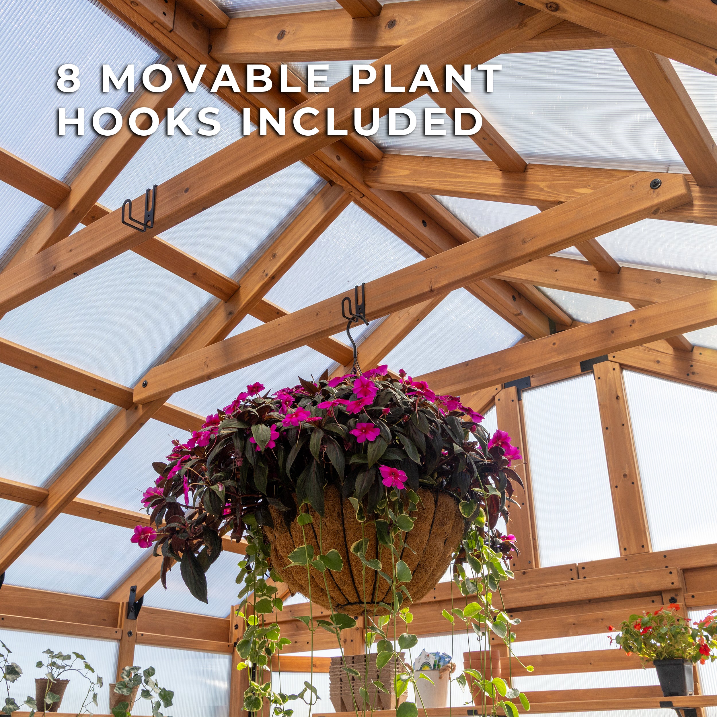 ハコニワカンパニーズ 14.5x12 Savannah Cedar Greenhouse Kit | Backyard Discovery