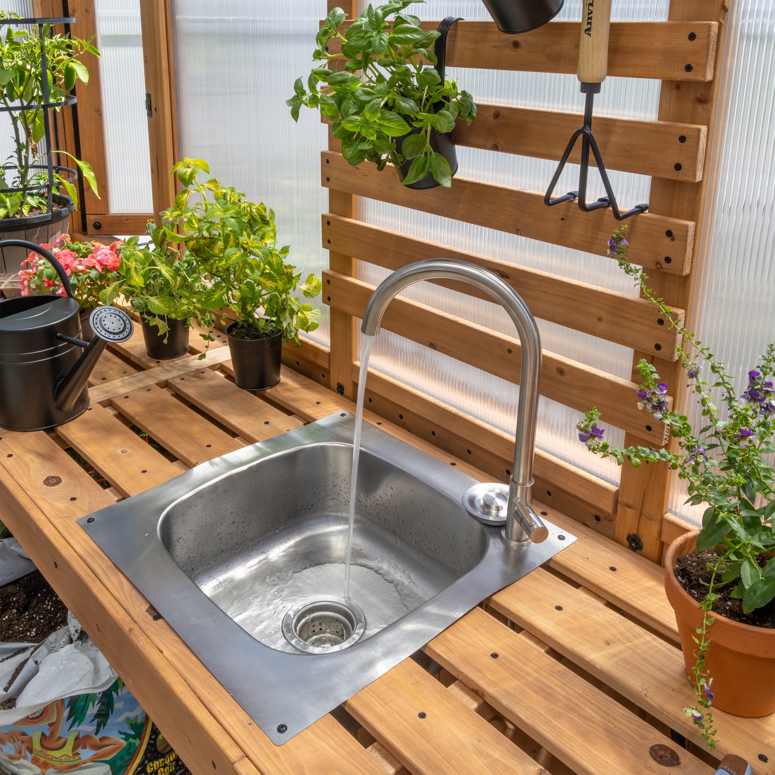 14.5x12 Savannah Cedar Greenhouse Kit | Backyard Discovery