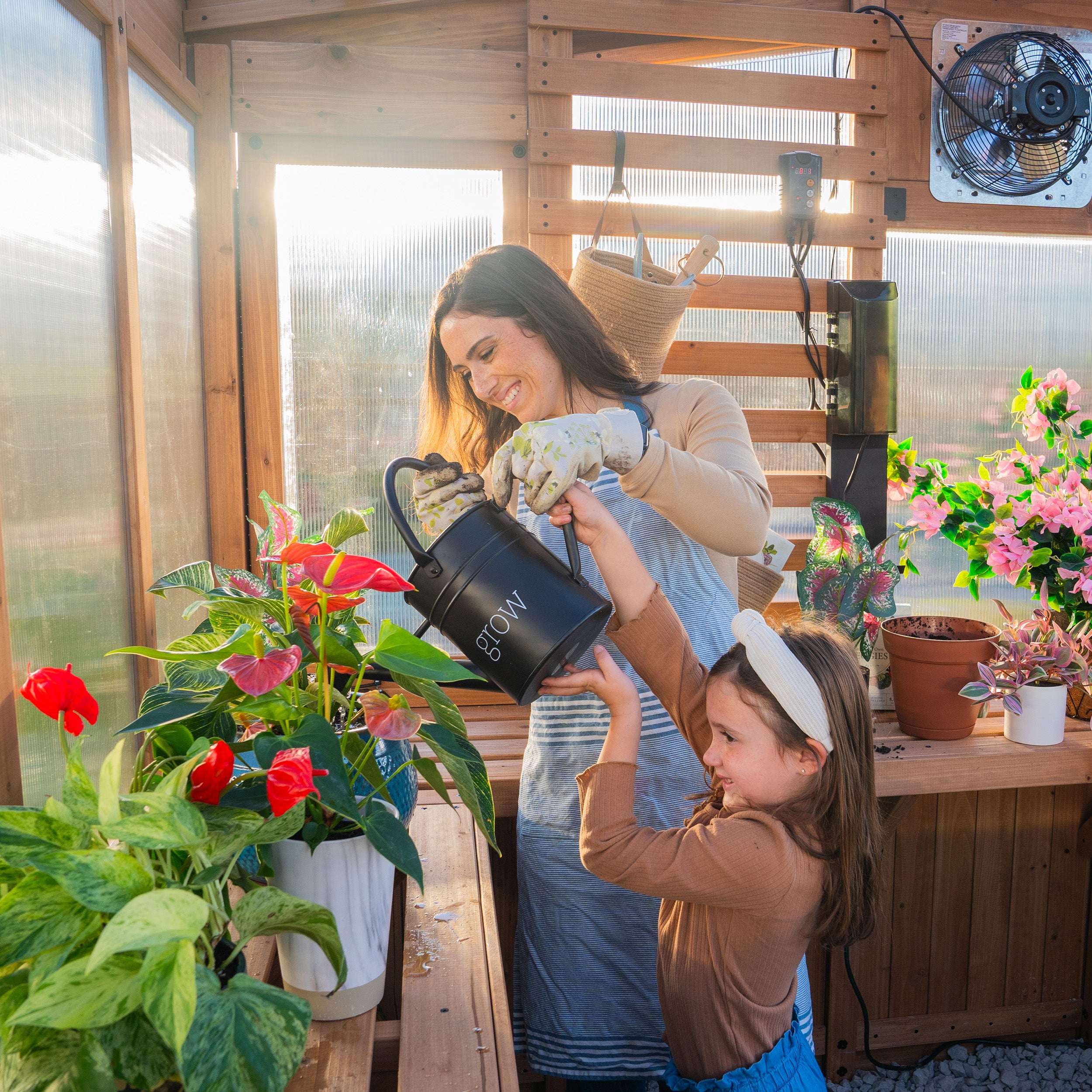9x6 Willow Cedar Greenhouse Kit | Backyard Discovery